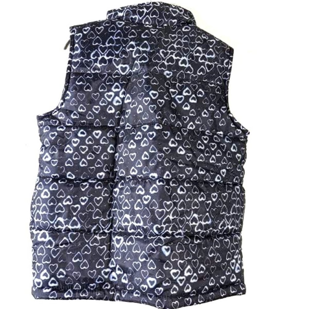 NWT Oshkosh B'gosh Girls Puffer Vest Zip-Front Heart Print Winter Vest 6… - Picture 5 of 7